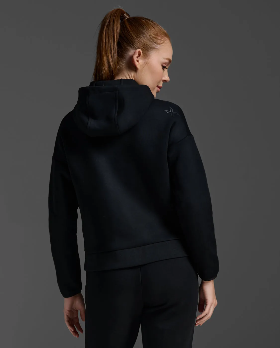 2XU Womens Commute Full Zip Hoodie - Black