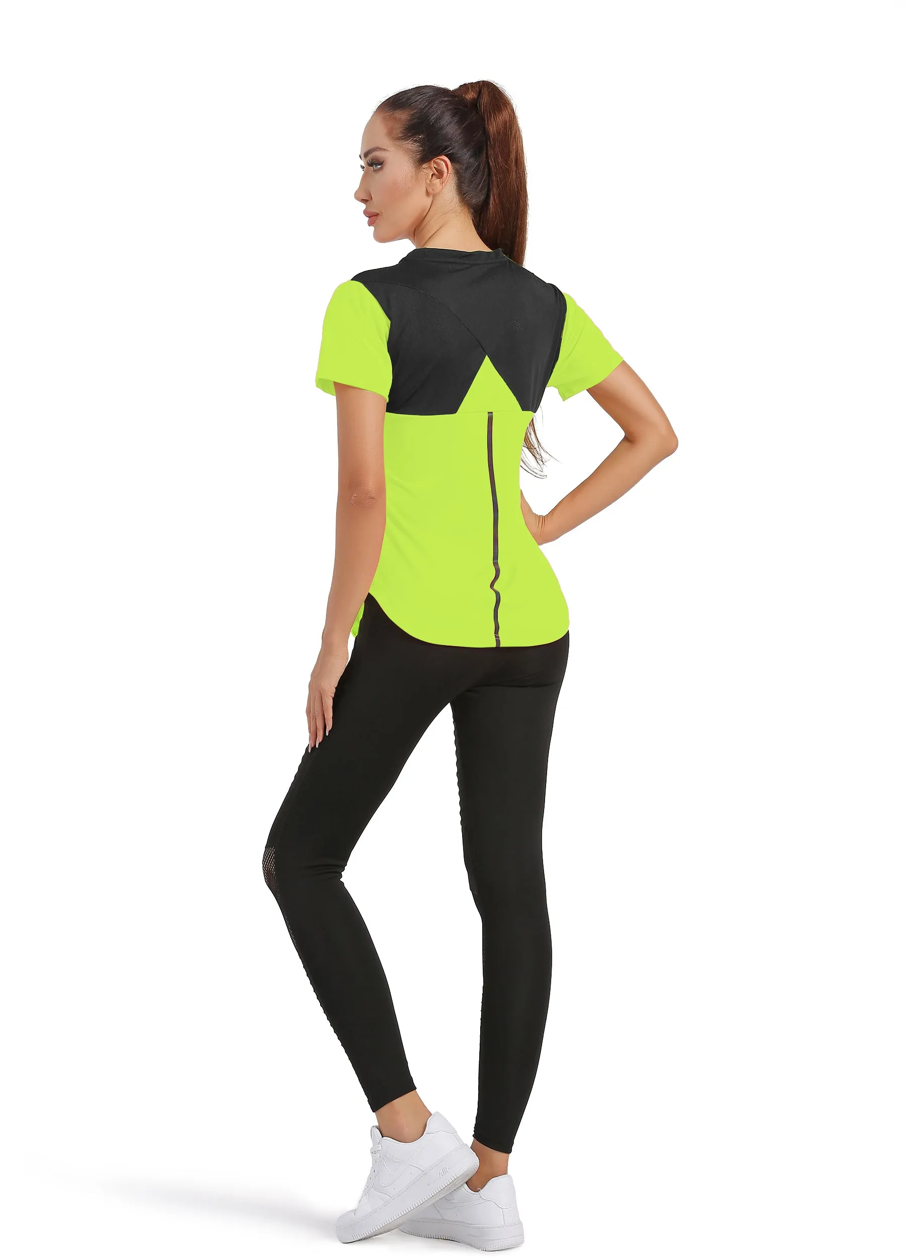 4POSE Women's Summer Round Neck Quick Dry Stretch Sport Tee(Clearance)