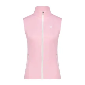 Aguila Golf Women's Vest – Light Pink Full-Zip Sleeveless Fit