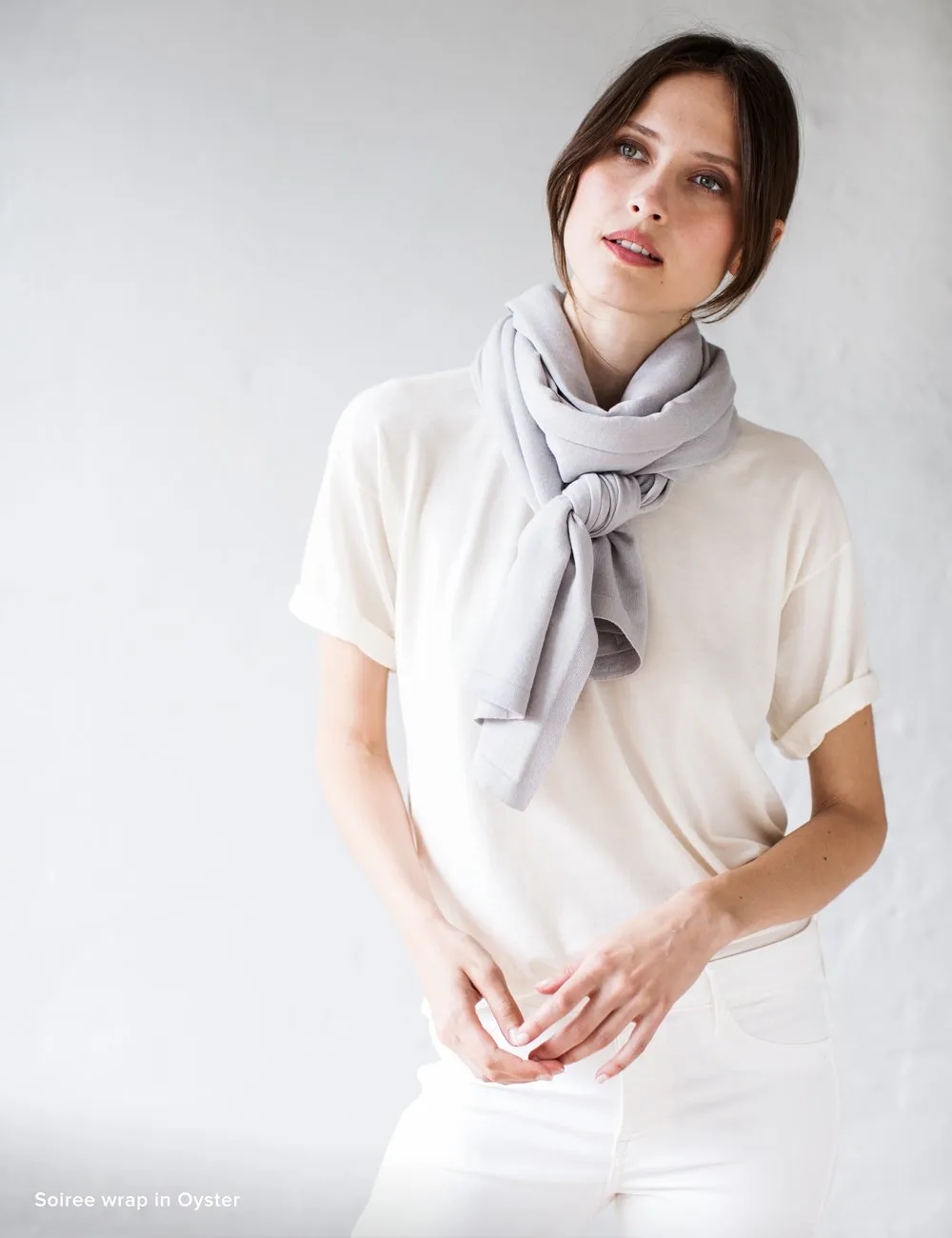 Australian Superfine Merino Wrap - Oyster