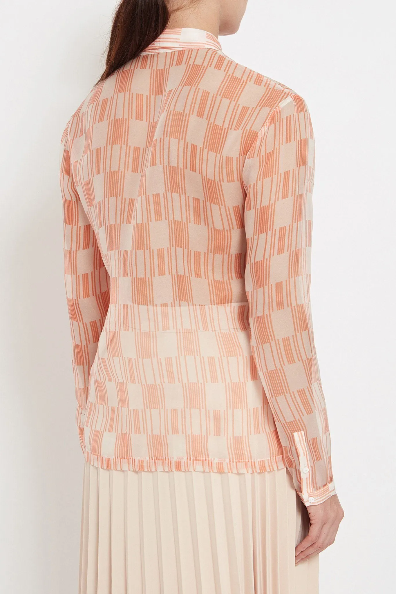 Bella Shirt: Printed Silk-Organza Shirt