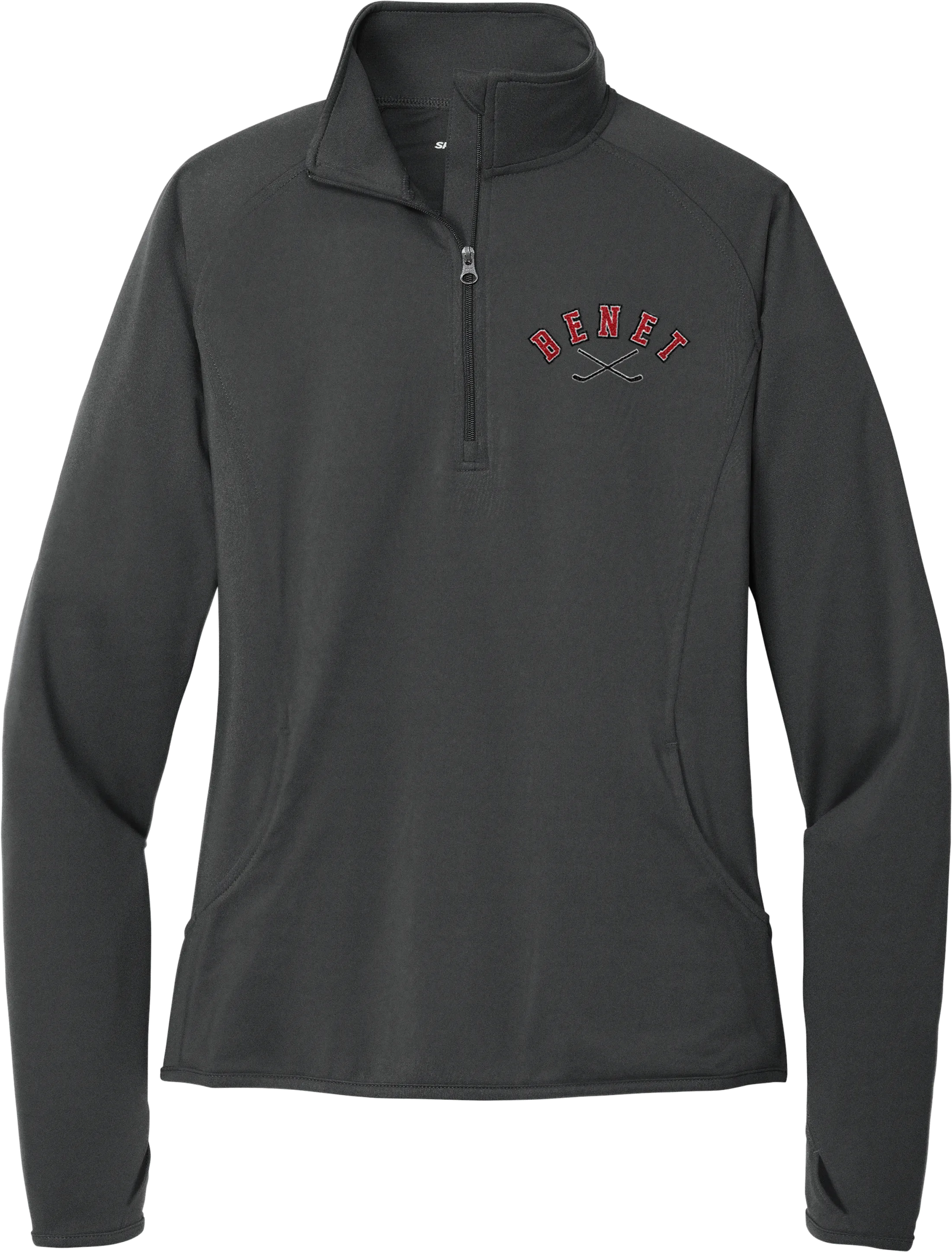 Benet Hockey Ladies Sport-Wick Stretch 1/4-Zip Pullover