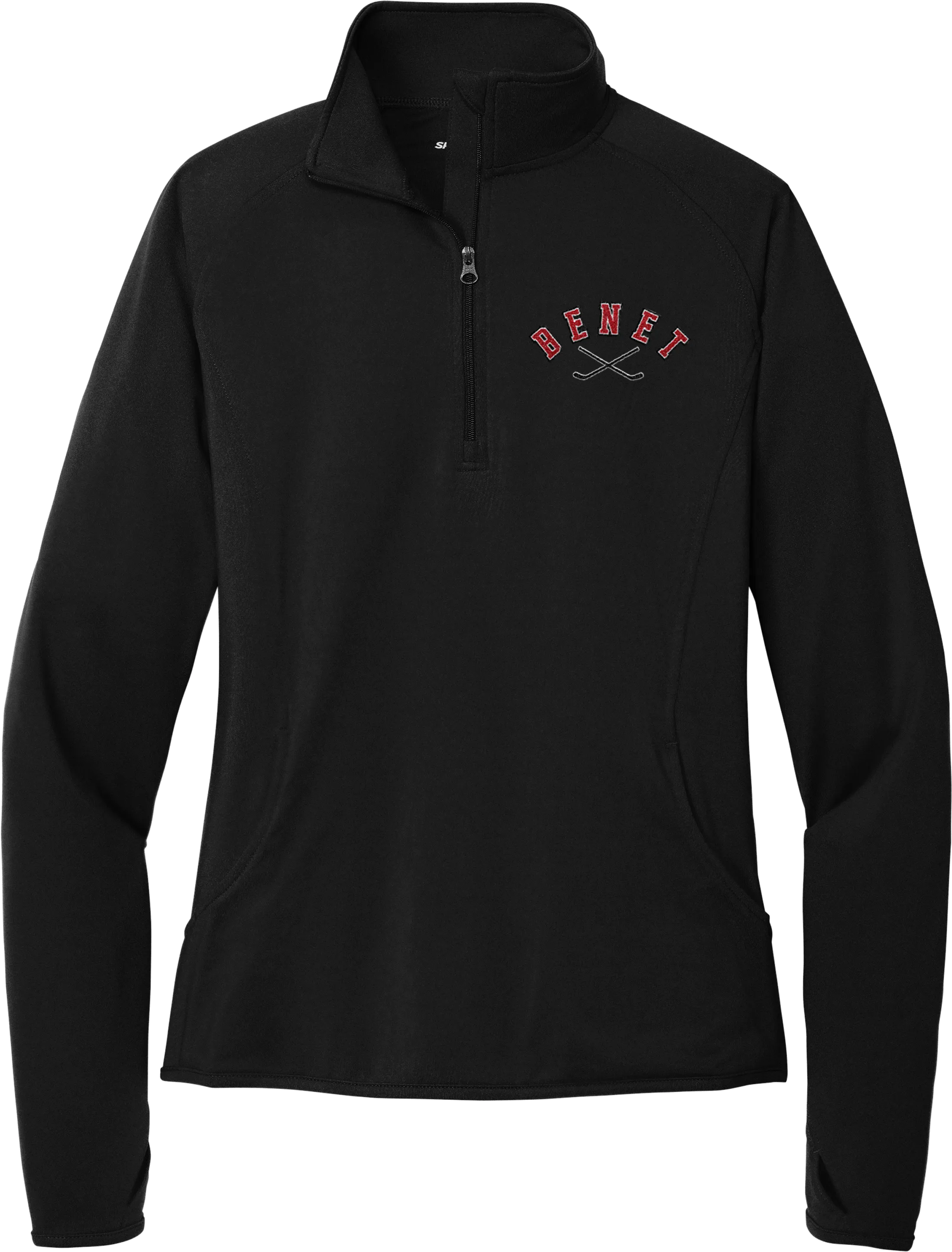 Benet Hockey Ladies Sport-Wick Stretch 1/4-Zip Pullover