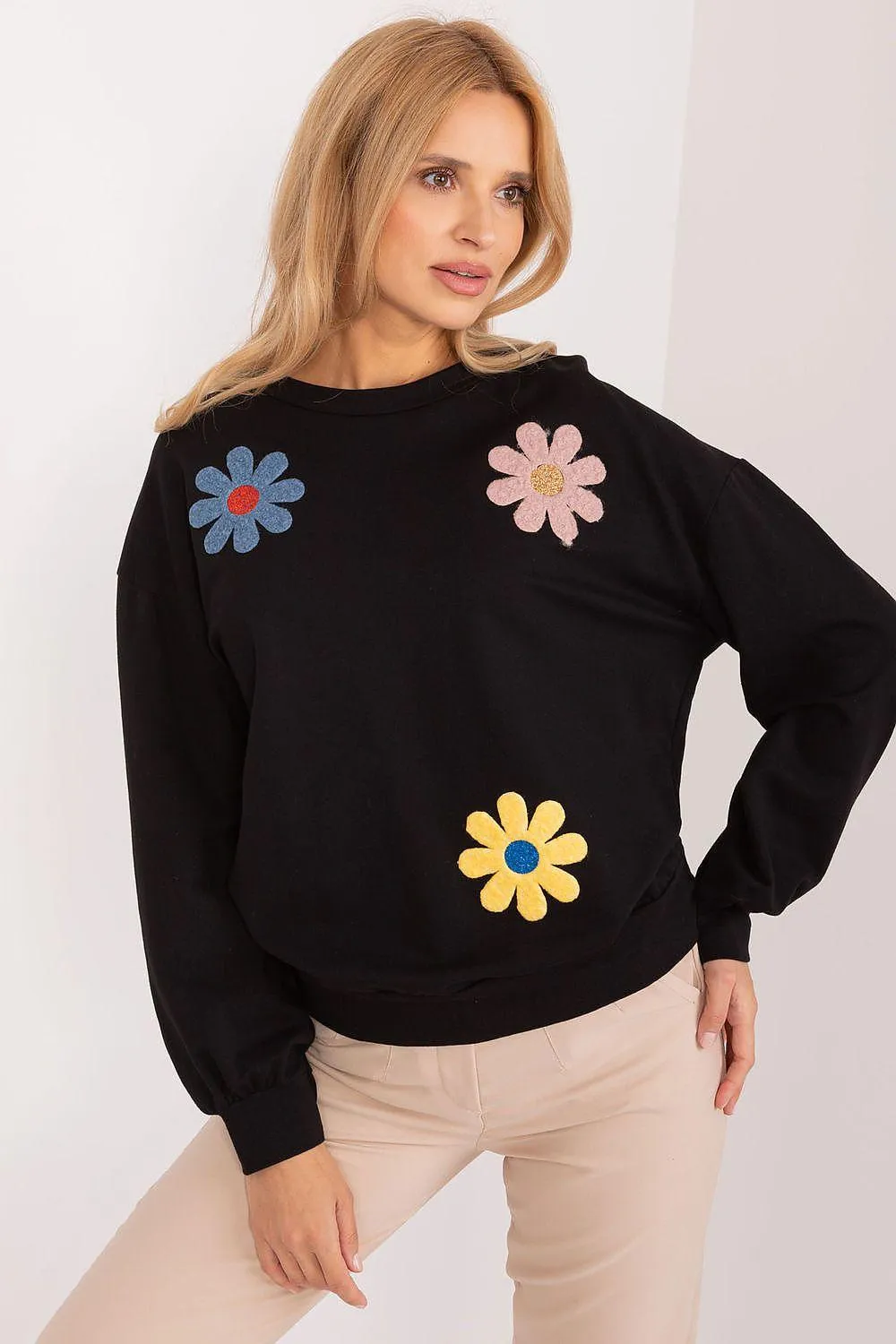 Blooming Cotton Sweatshirt for Women