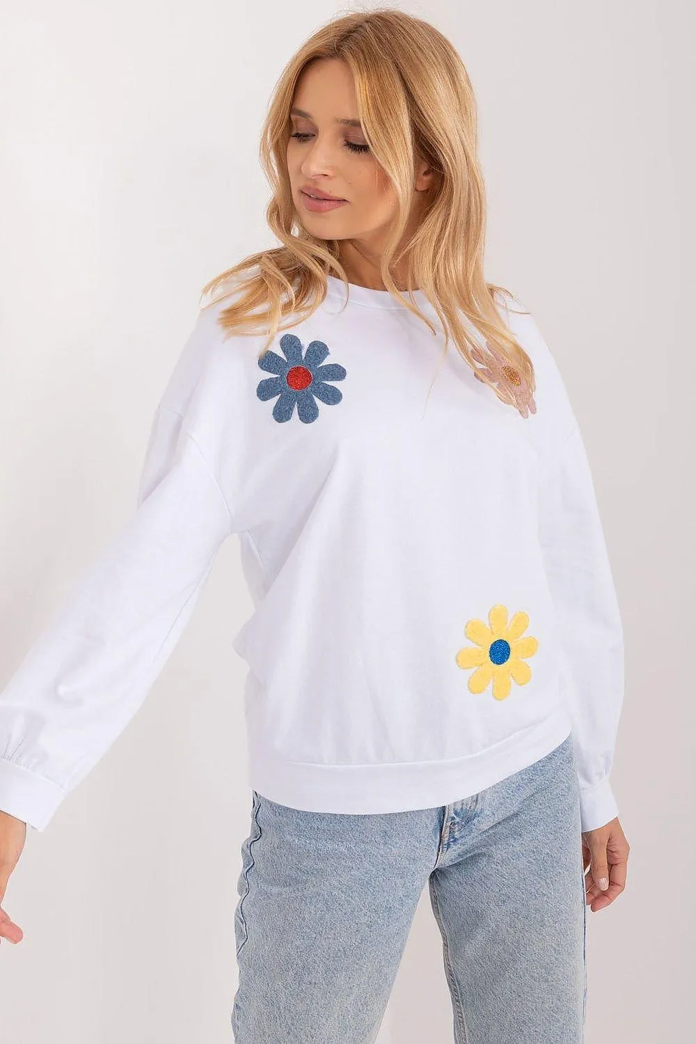 Blooming Cotton Sweatshirt for Women