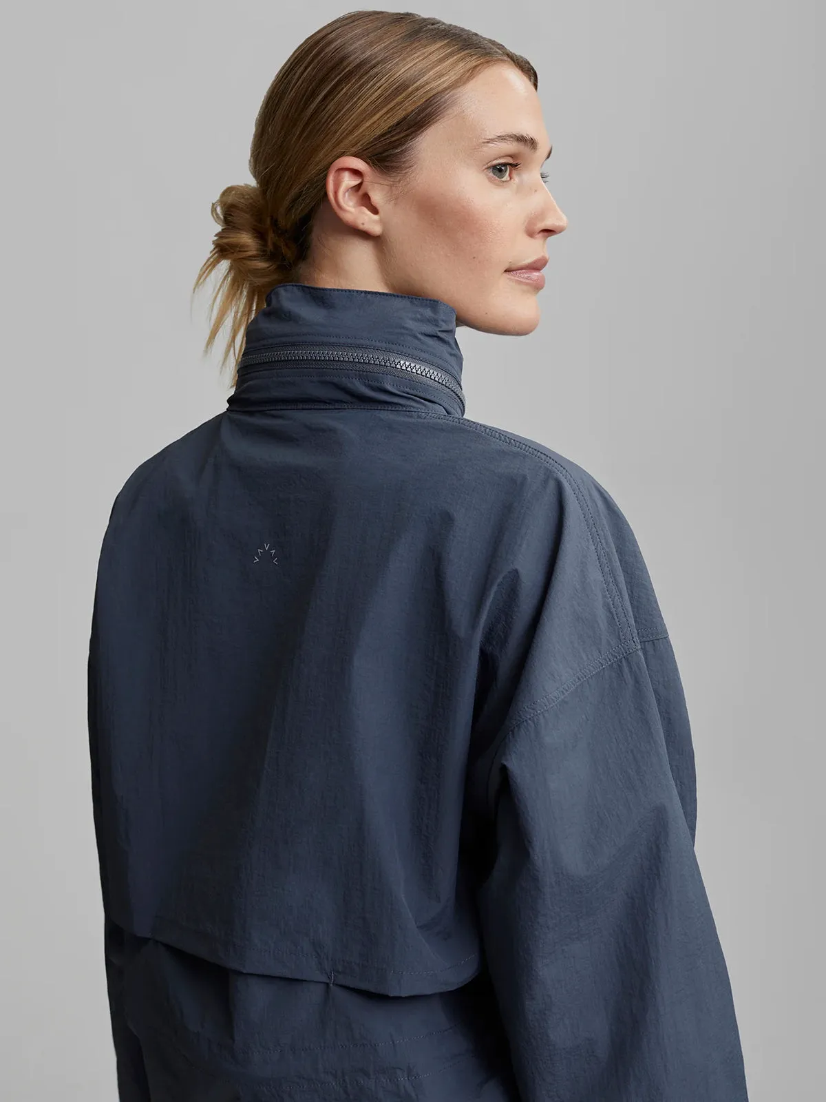 Blue Turbulence Nellie Relaxed Fit Windbreaker Jacket