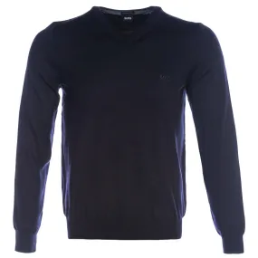 BOSS Baram-L Knitwear in Navy