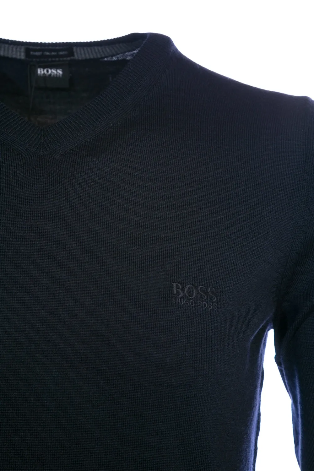 BOSS Baram-L Knitwear in Navy