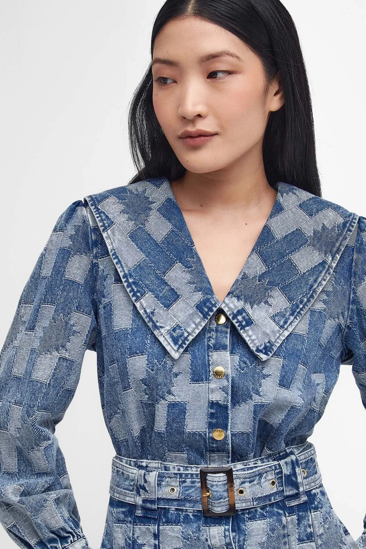 Bowhill Patchwork Denim Shirt