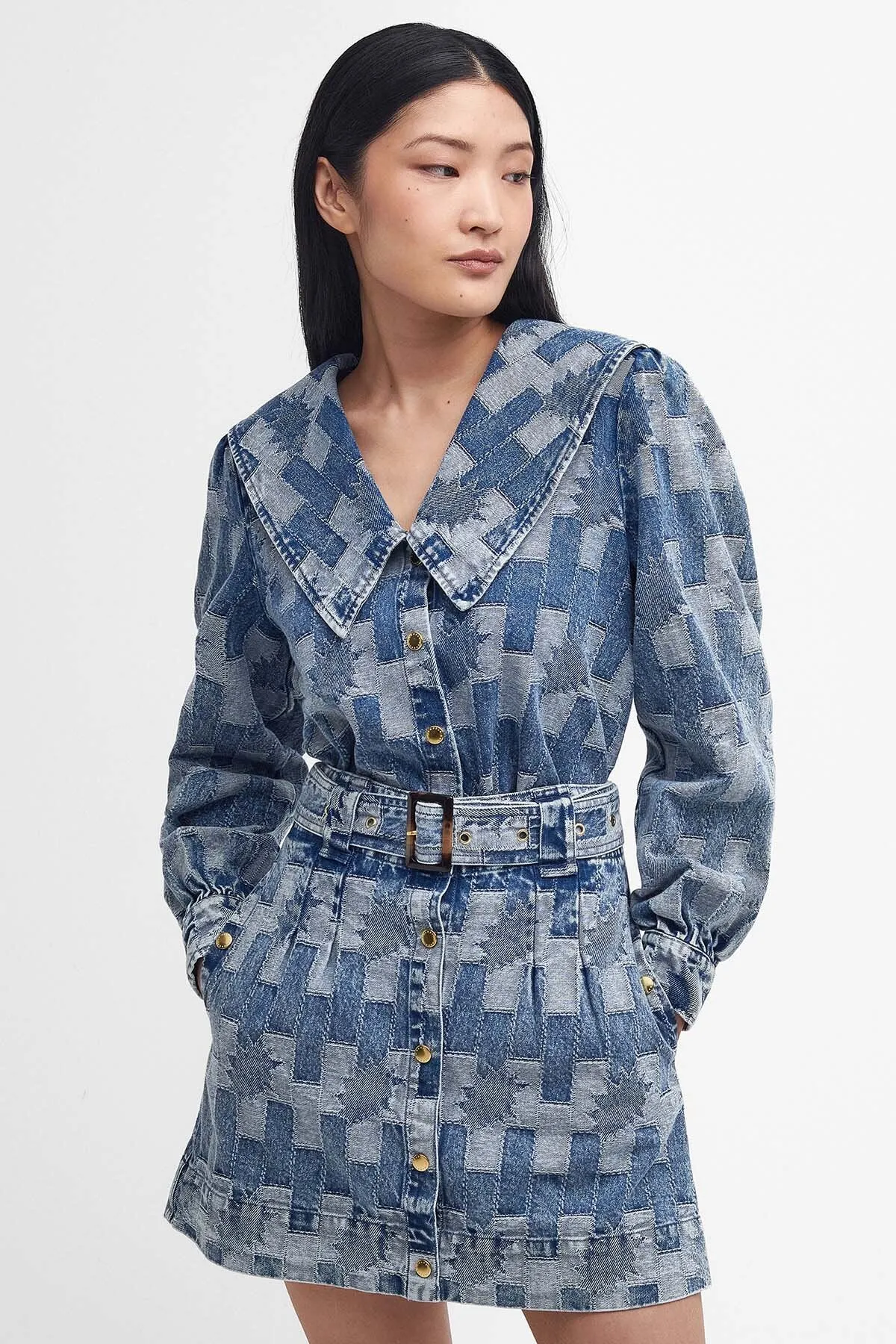 Bowhill Patchwork Denim Shirt