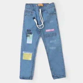 Boys Denim Stretch Pant New Culture - Ice Blue