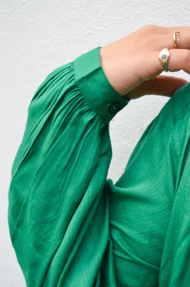 By-Bar Saar Bright Green Blouse