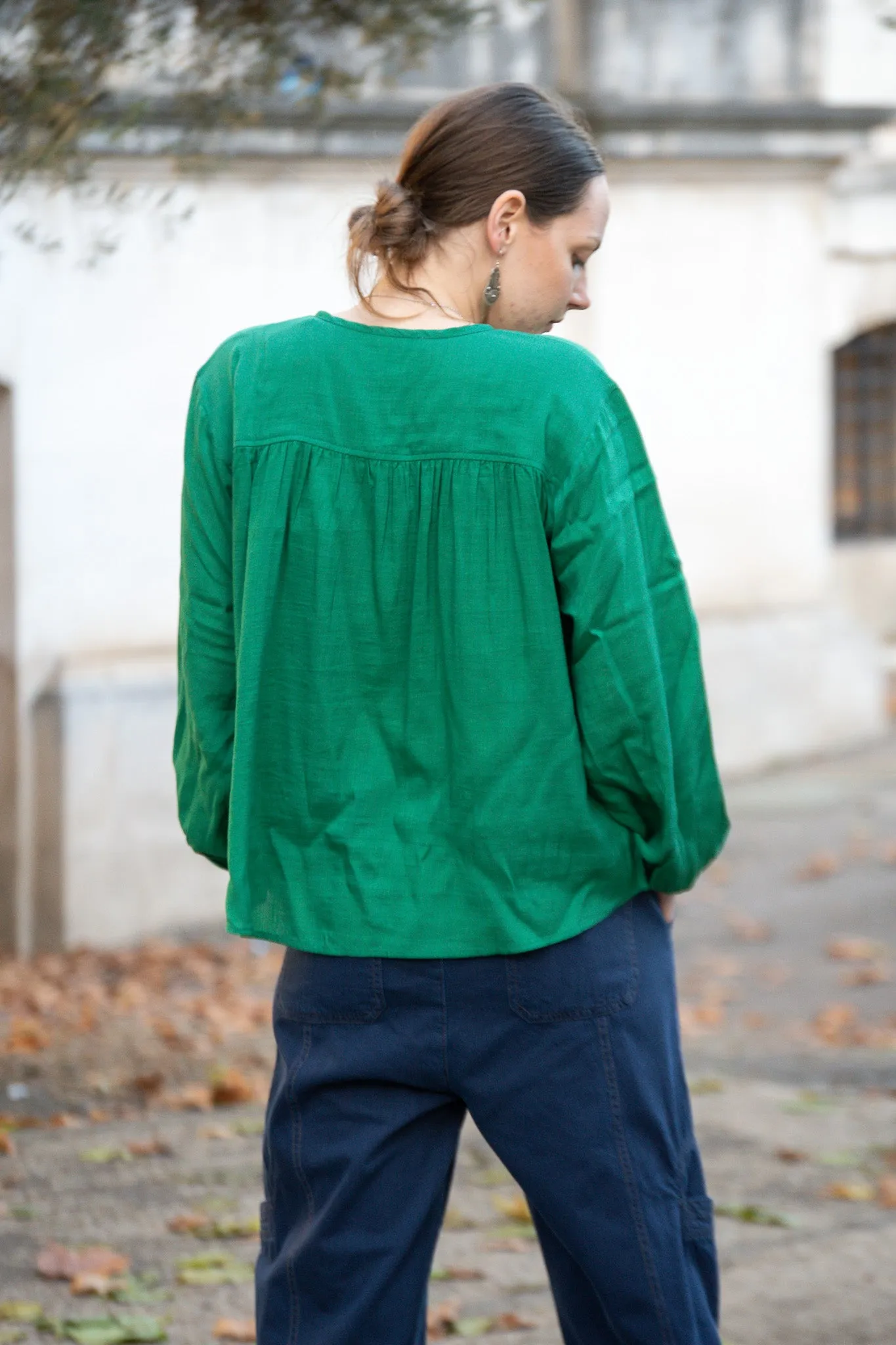 By-Bar Saar Bright Green Blouse