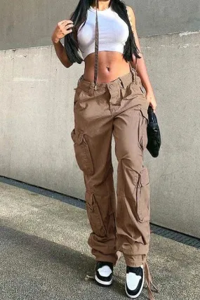 Cargo wide legs retro Pants