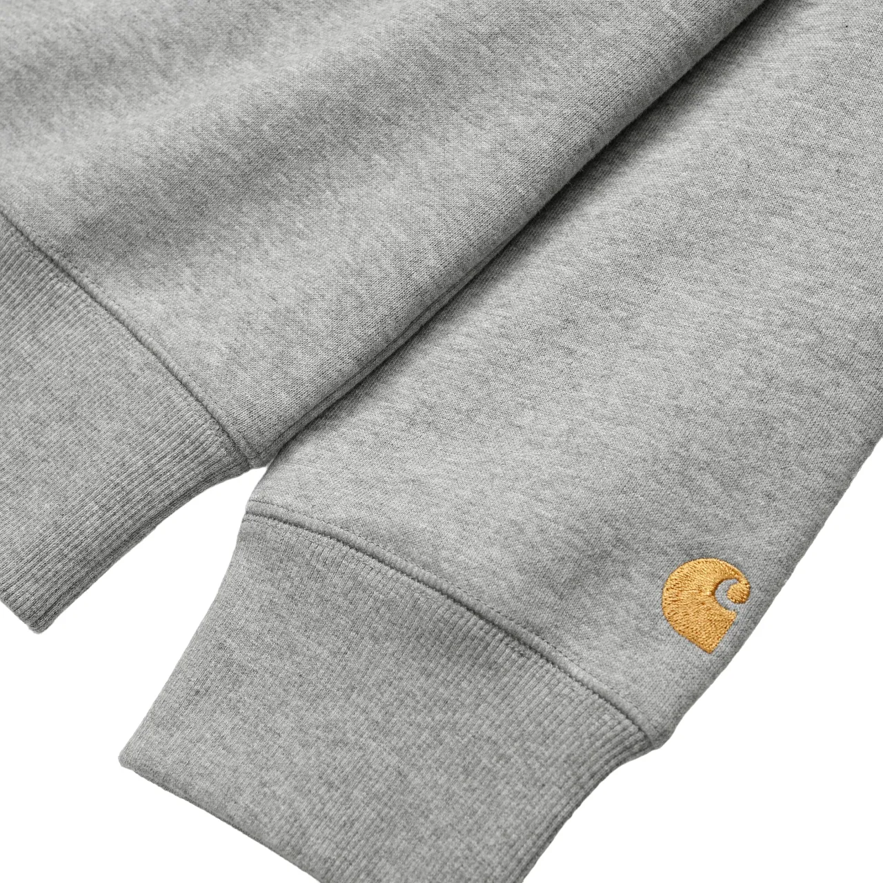 CARHARTT WIP CHASE SWEAT // GREY HEATHER/GOLD