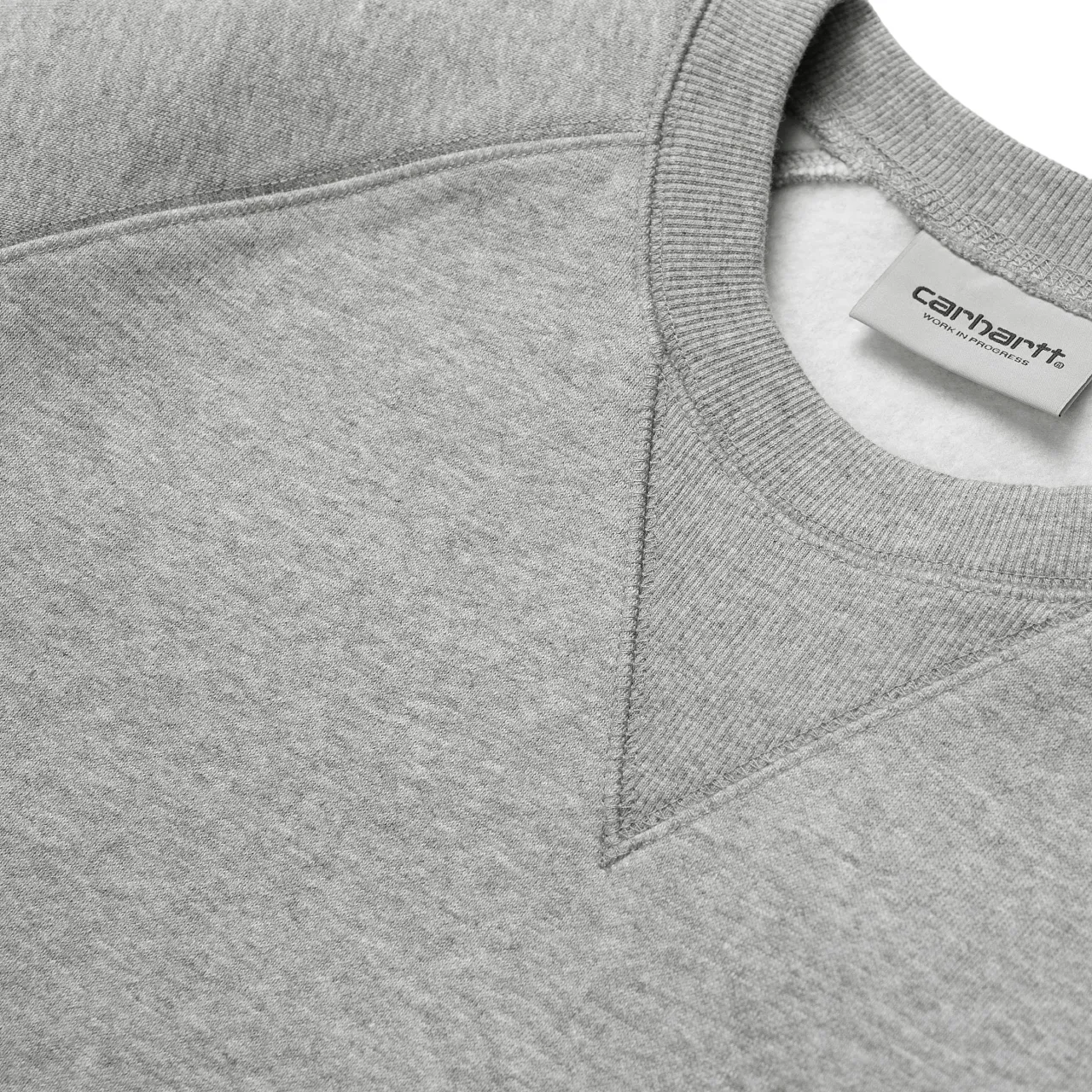 CARHARTT WIP CHASE SWEAT // GREY HEATHER/GOLD