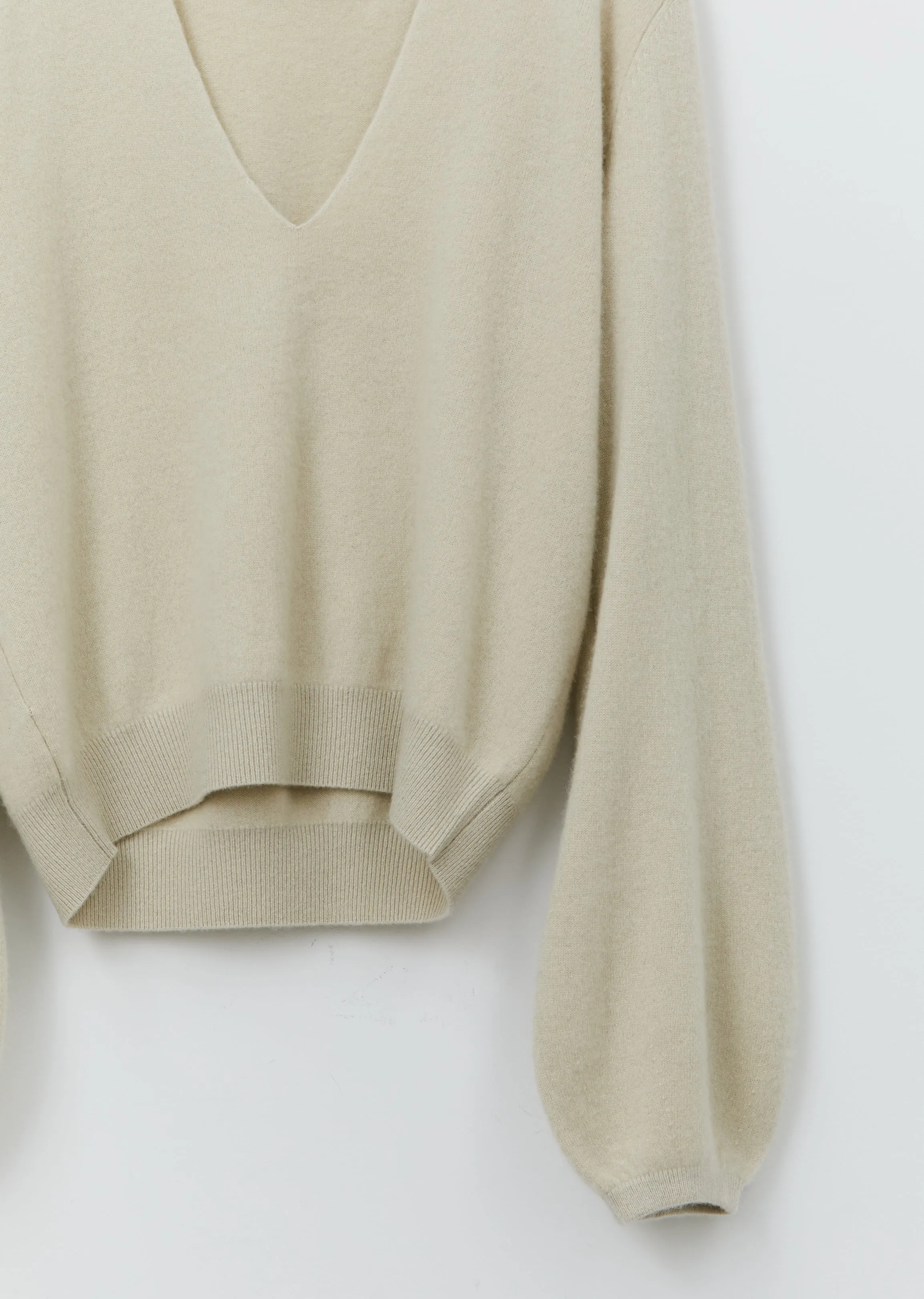 Cashmere Mini Deep V Sweater