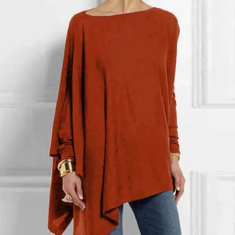 Casual Pullover Long Sleeve Tunic Blouse