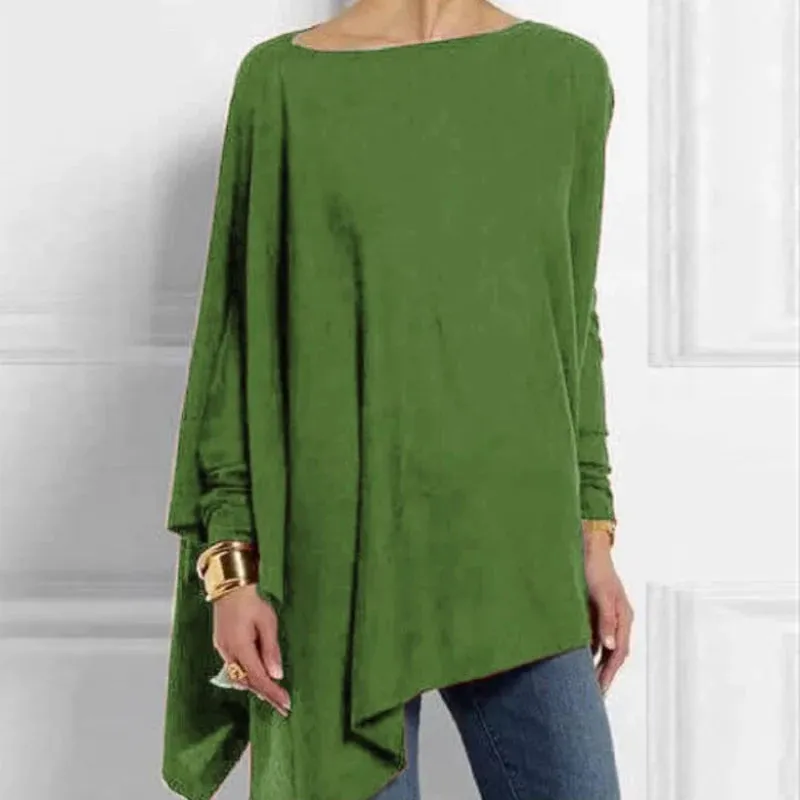 Casual Pullover Long Sleeve Tunic Blouse