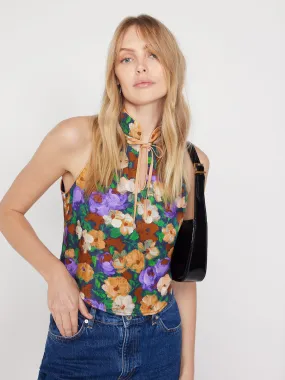 Catriona Iris Impressionist Floral Top