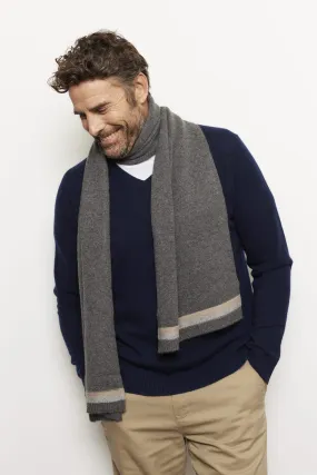 Charlie Cashmere Scarf in Charcoal