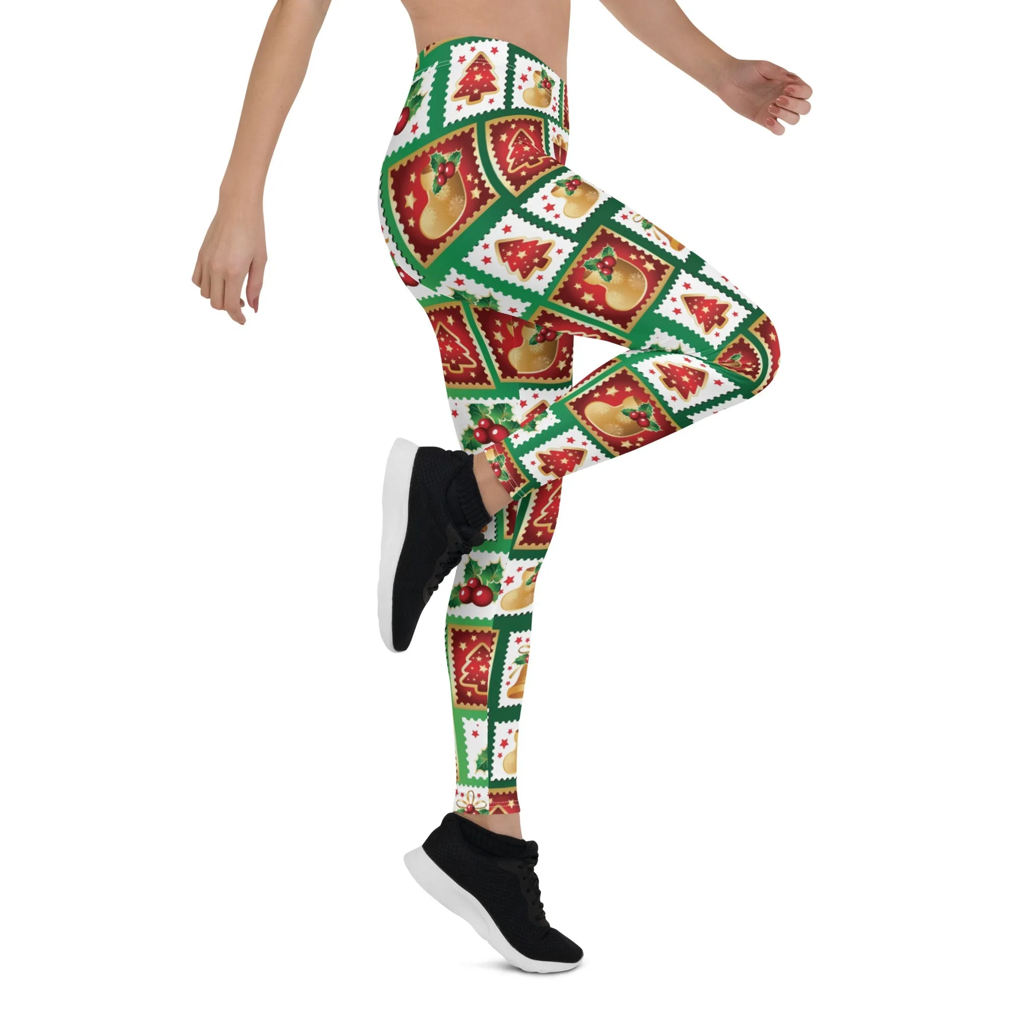 Christmas Stamps Leggings