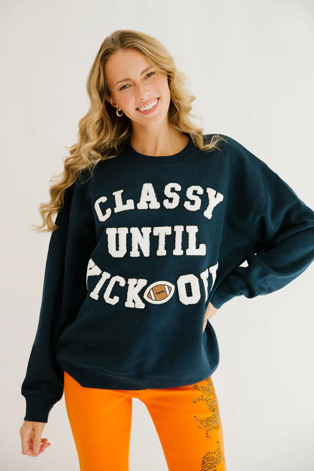 CLASSY UNTIL KICKOFF PULLOVER