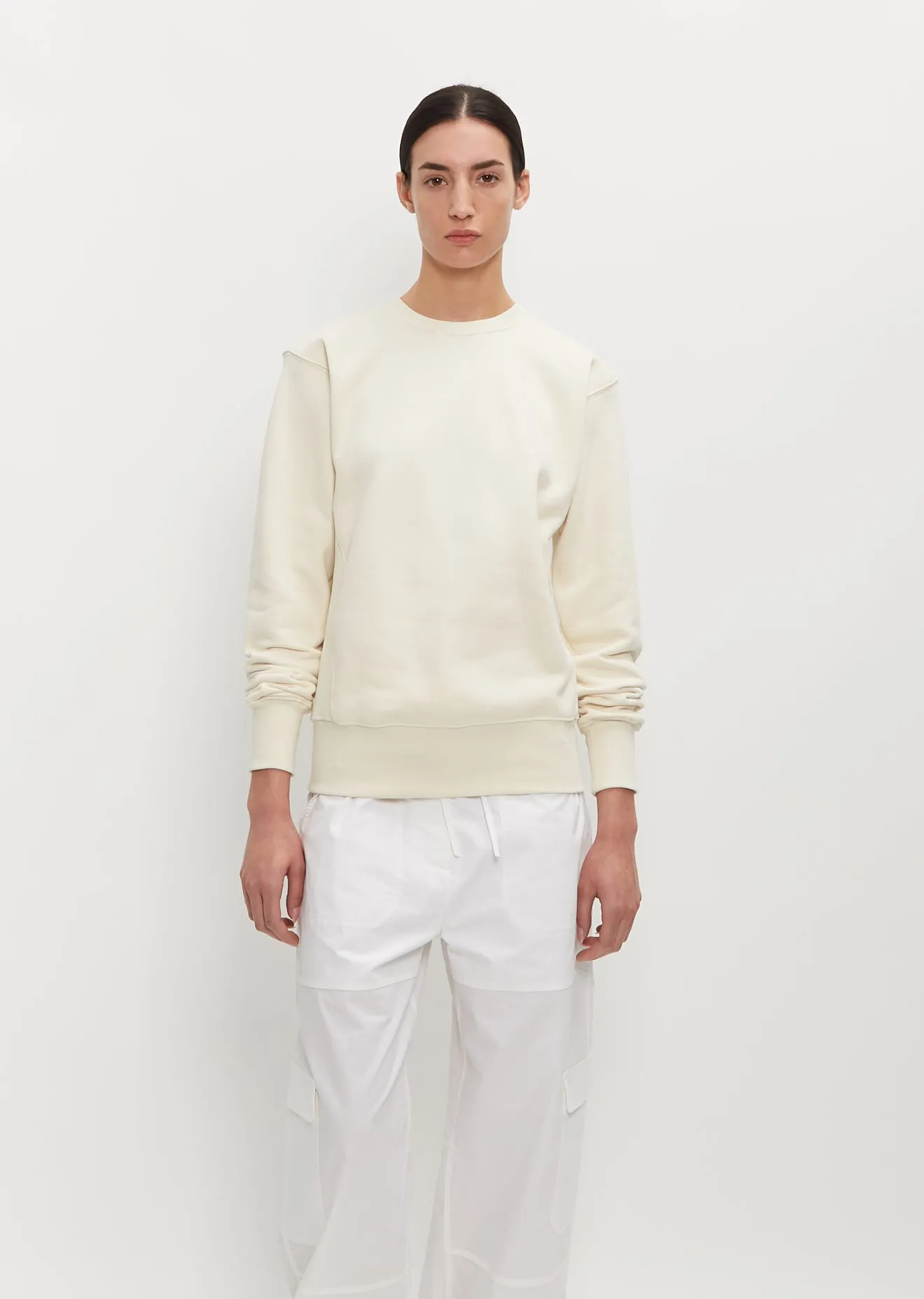 Crew-Neck Cotton Sweatshirt