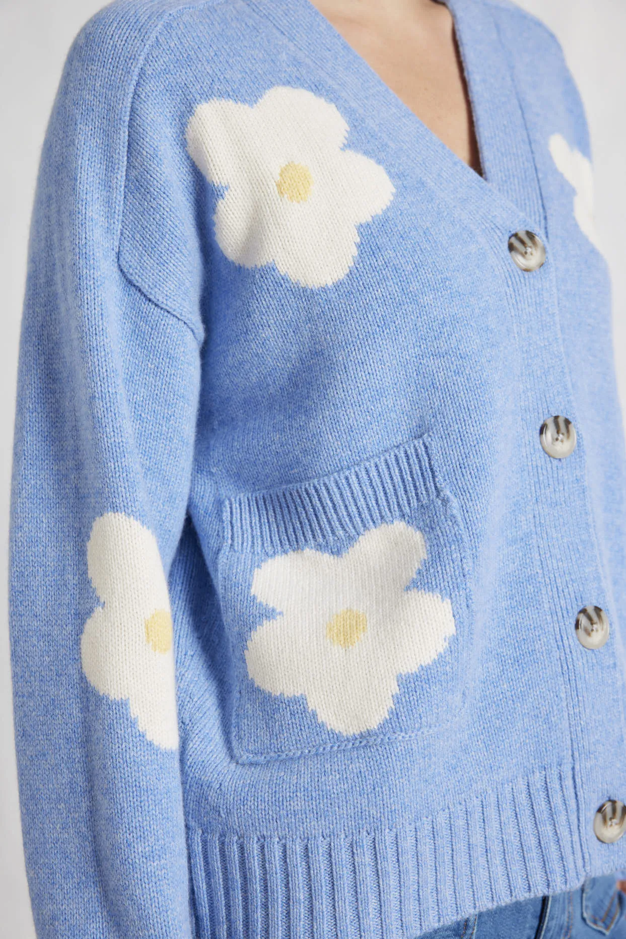 Daisy Cardi in Dusty Denim