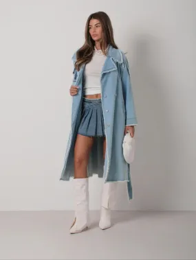 Delilah Denim Trench Coat