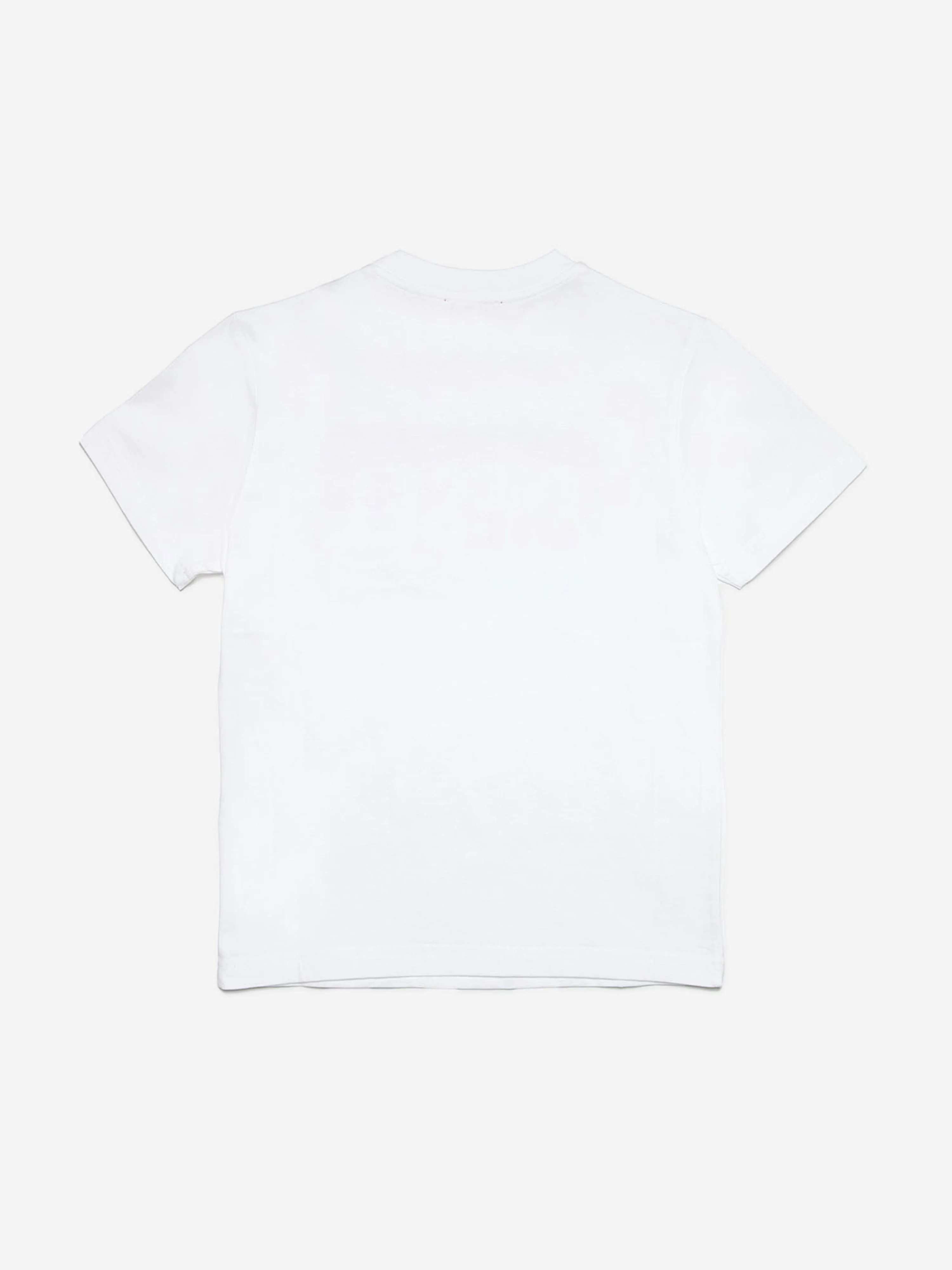 Diesel Kids Logo Print T-Shirt in White