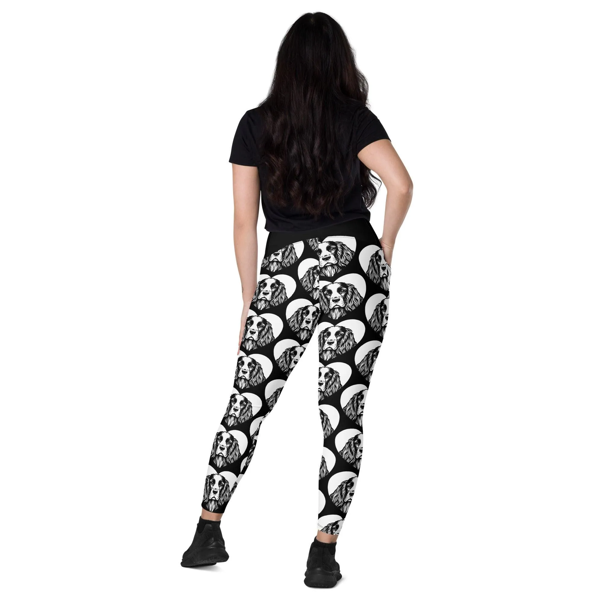 DOG BREED LEGGINGS with pockets - SUSSEX SPANIEL - HERTTAHOUND