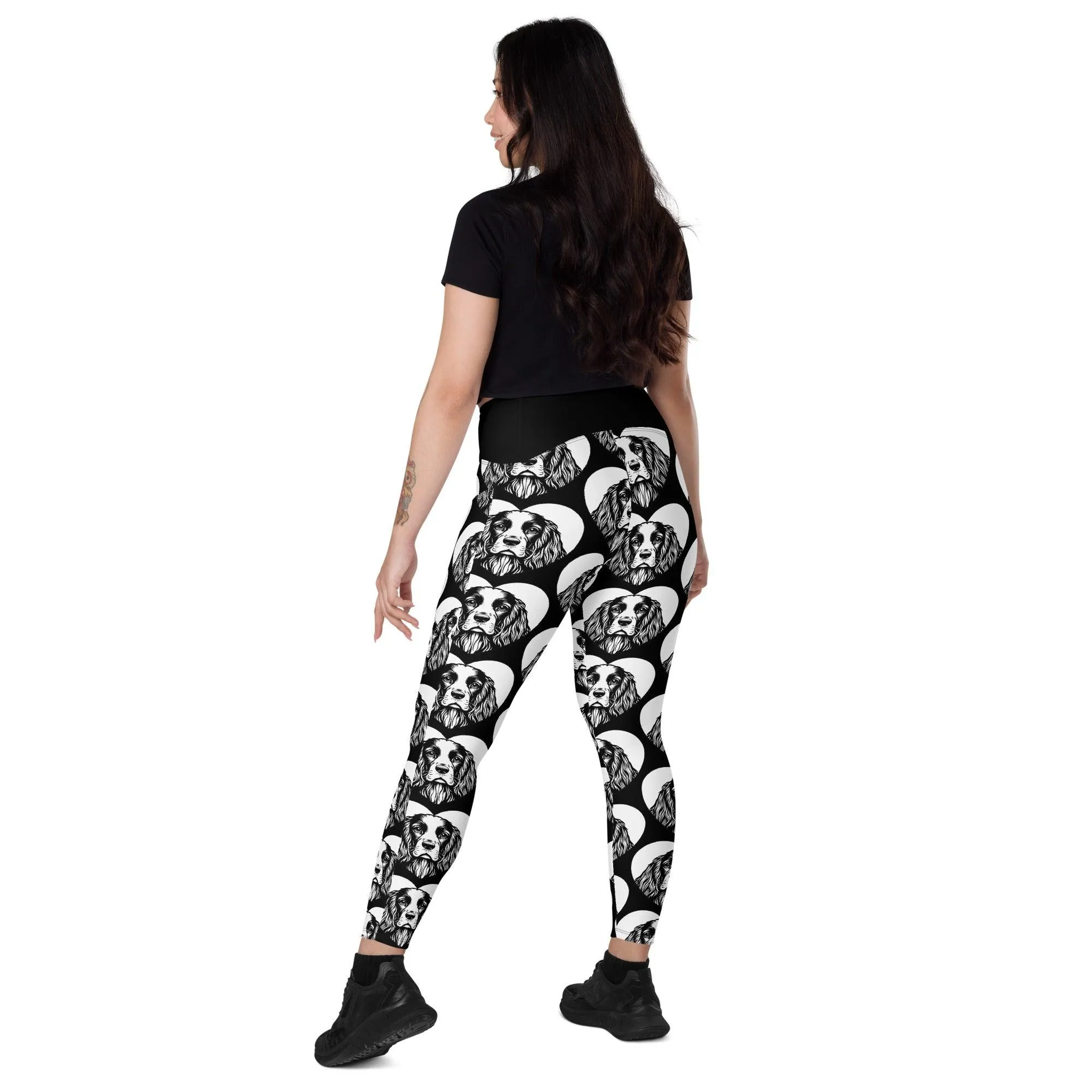 DOG BREED LEGGINGS with pockets - SUSSEX SPANIEL - HERTTAHOUND