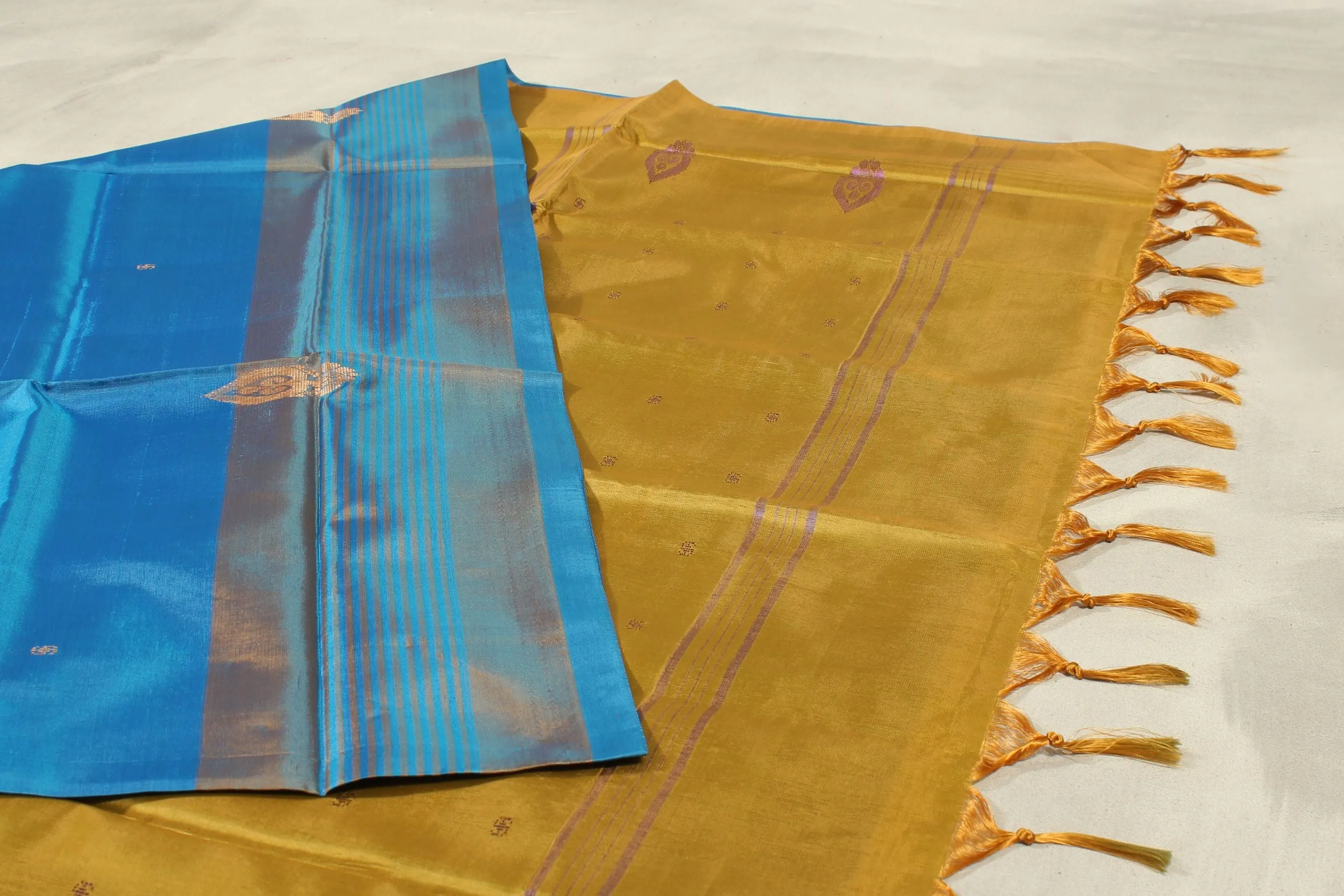 Elegant and Eco-friendly Banana Pith Borderless Saree from JCSFashions