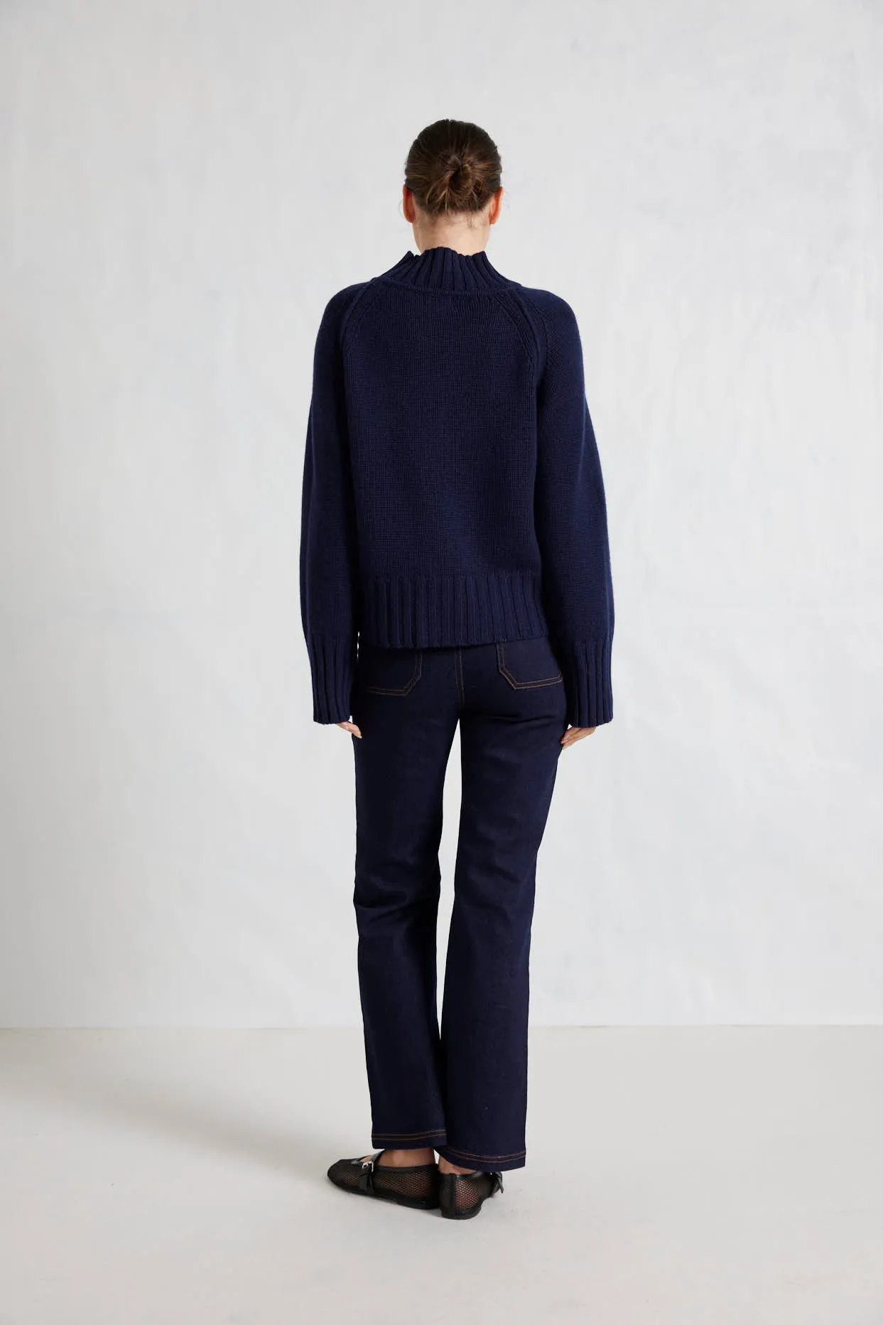 Emily Sweater in Officer Navy