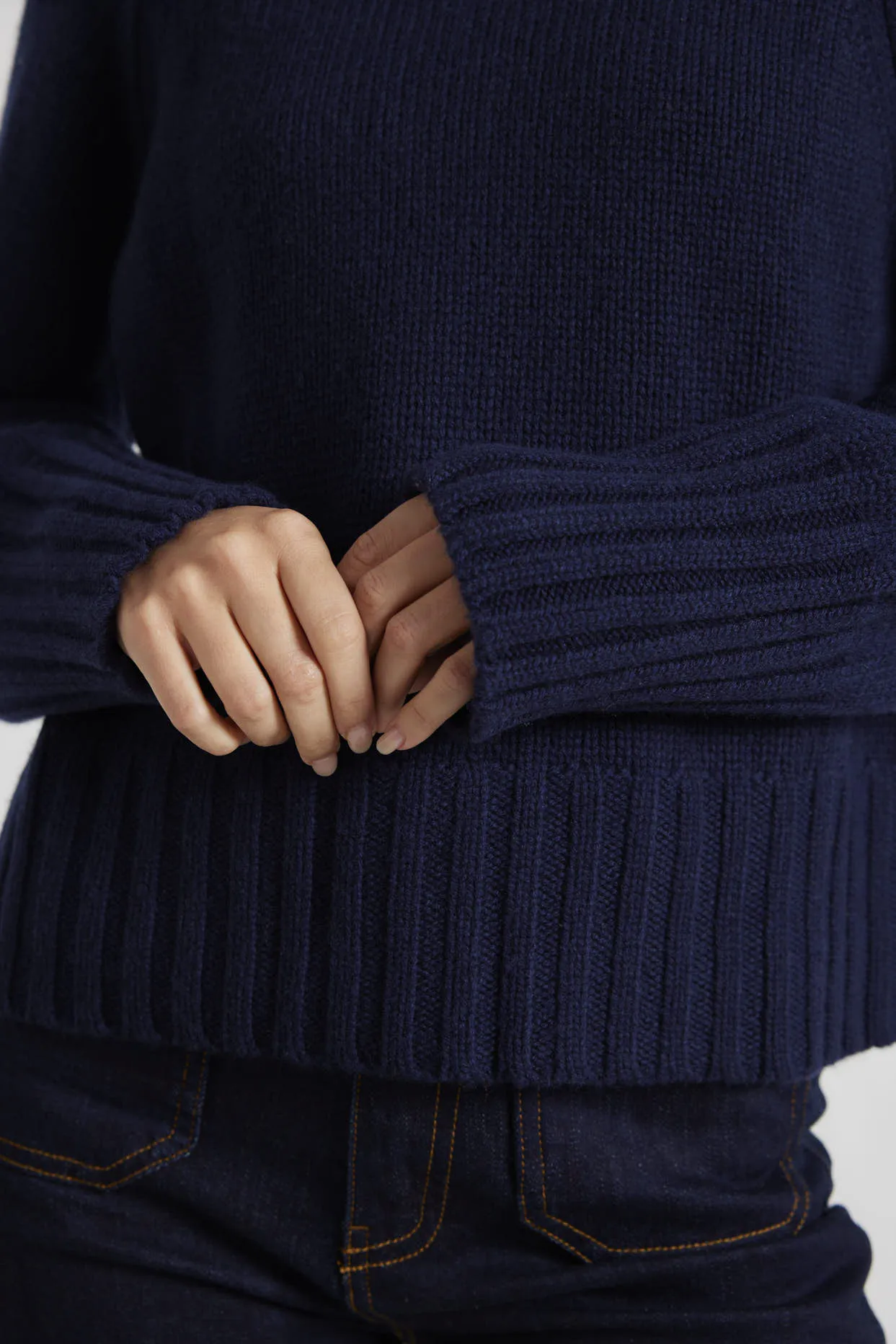 Emily Sweater in Officer Navy