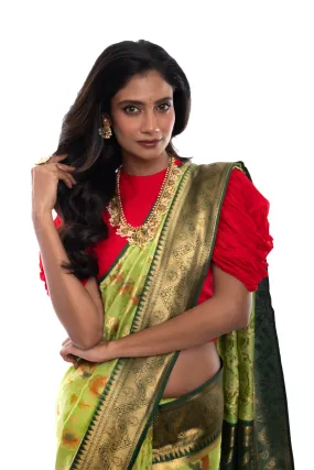 Eternal Garden Tussar Silk Saree