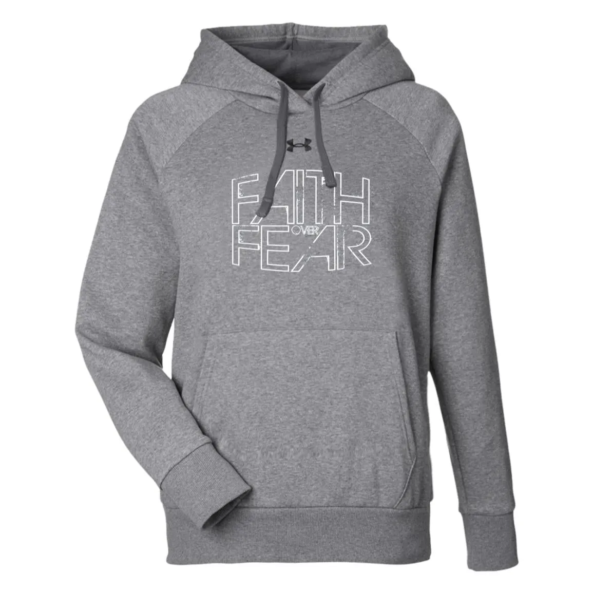 Faith Over Fear -  Under Armour Womens Rival Fleece Hoodie