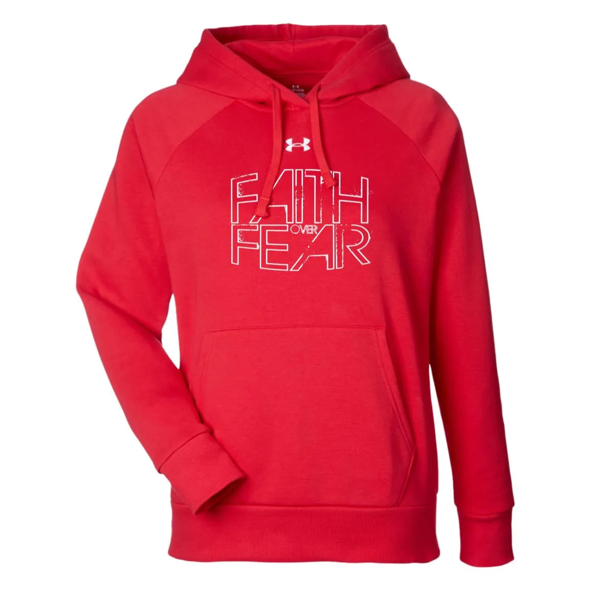 Faith Over Fear -  Under Armour Womens Rival Fleece Hoodie