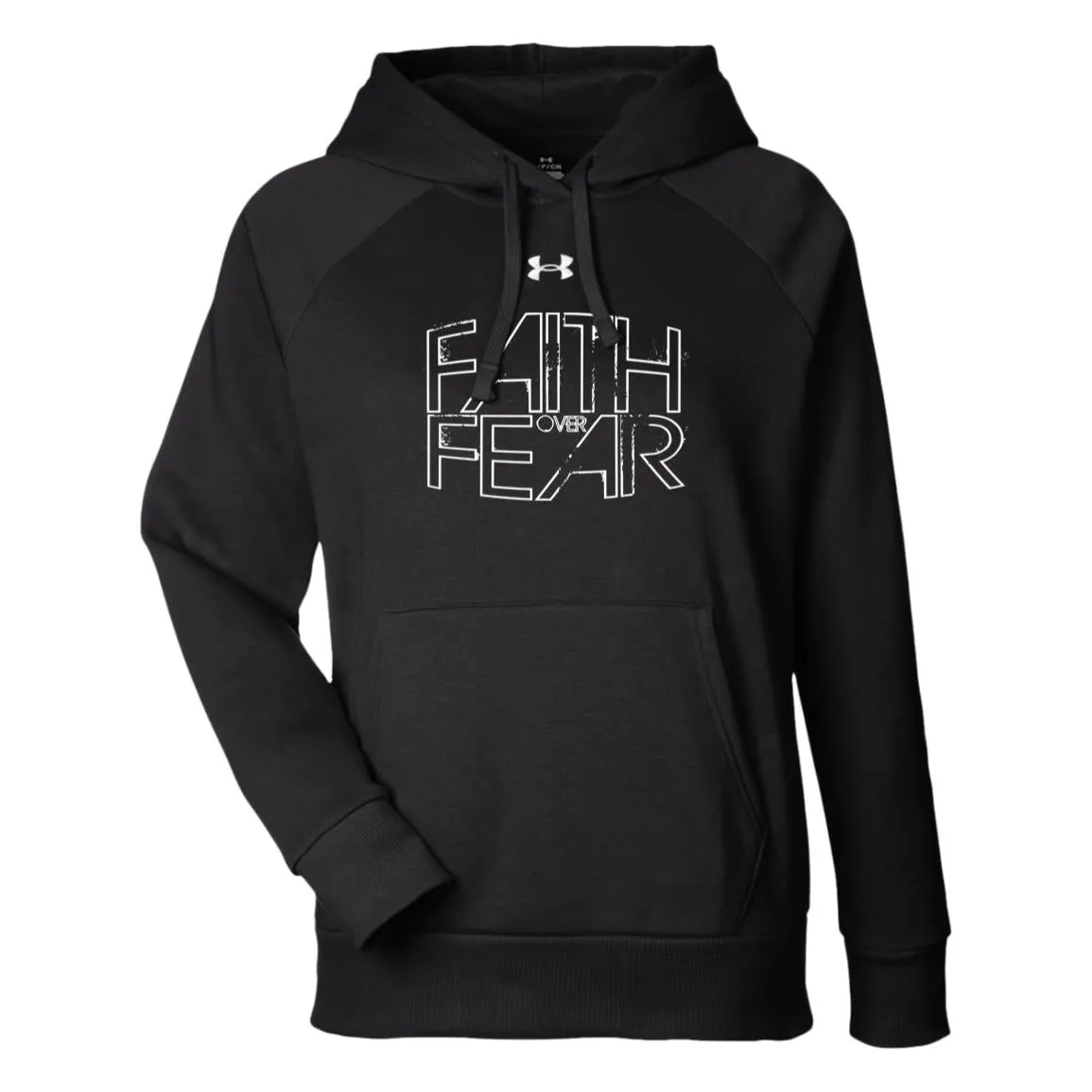 Faith Over Fear -  Under Armour Womens Rival Fleece Hoodie