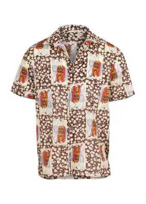 Felix Hawaiian Shirt Chocolate