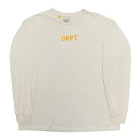 Gallery Department Dept Long Sleeve Tee Shirt Cream