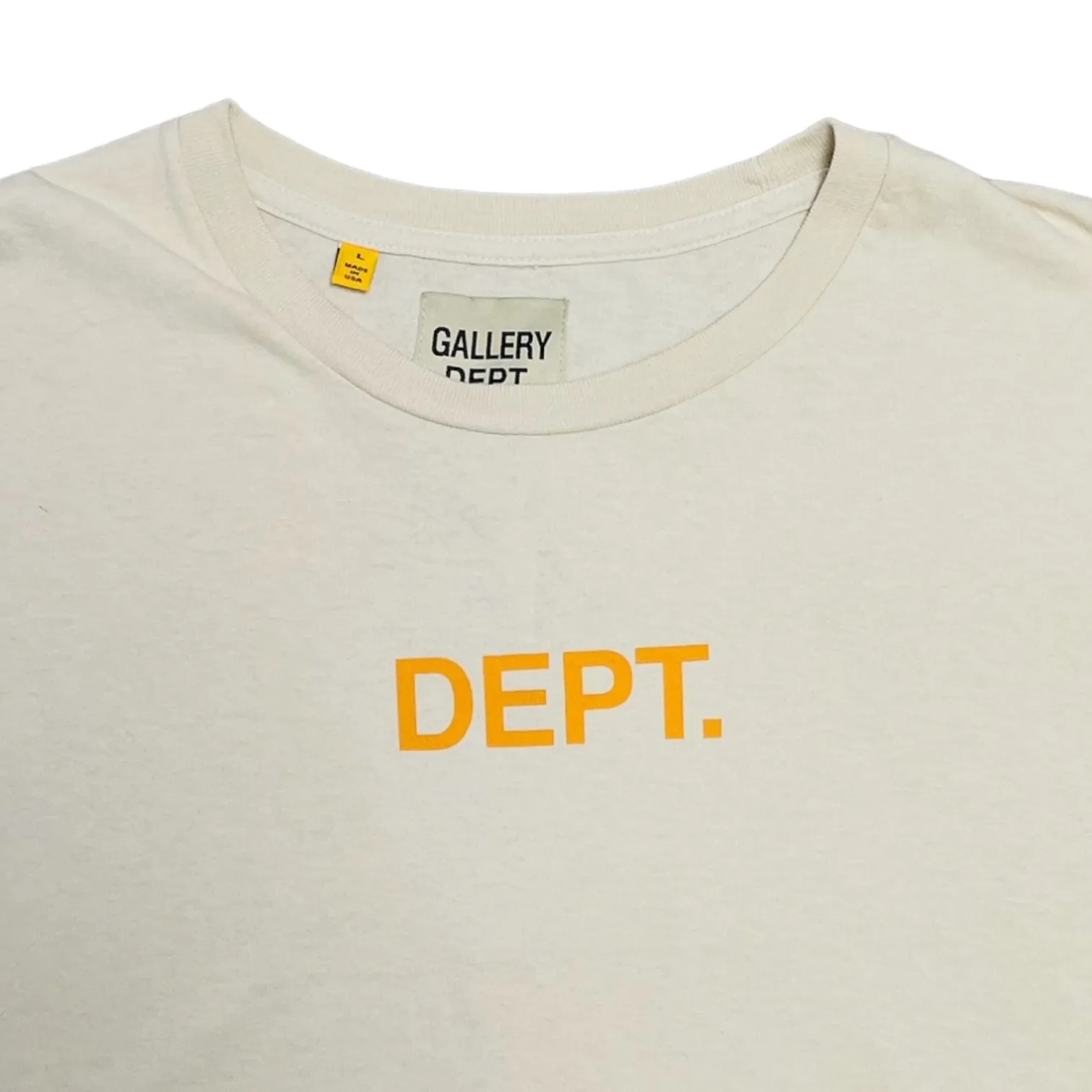 Gallery Department Dept Long Sleeve Tee Shirt Cream