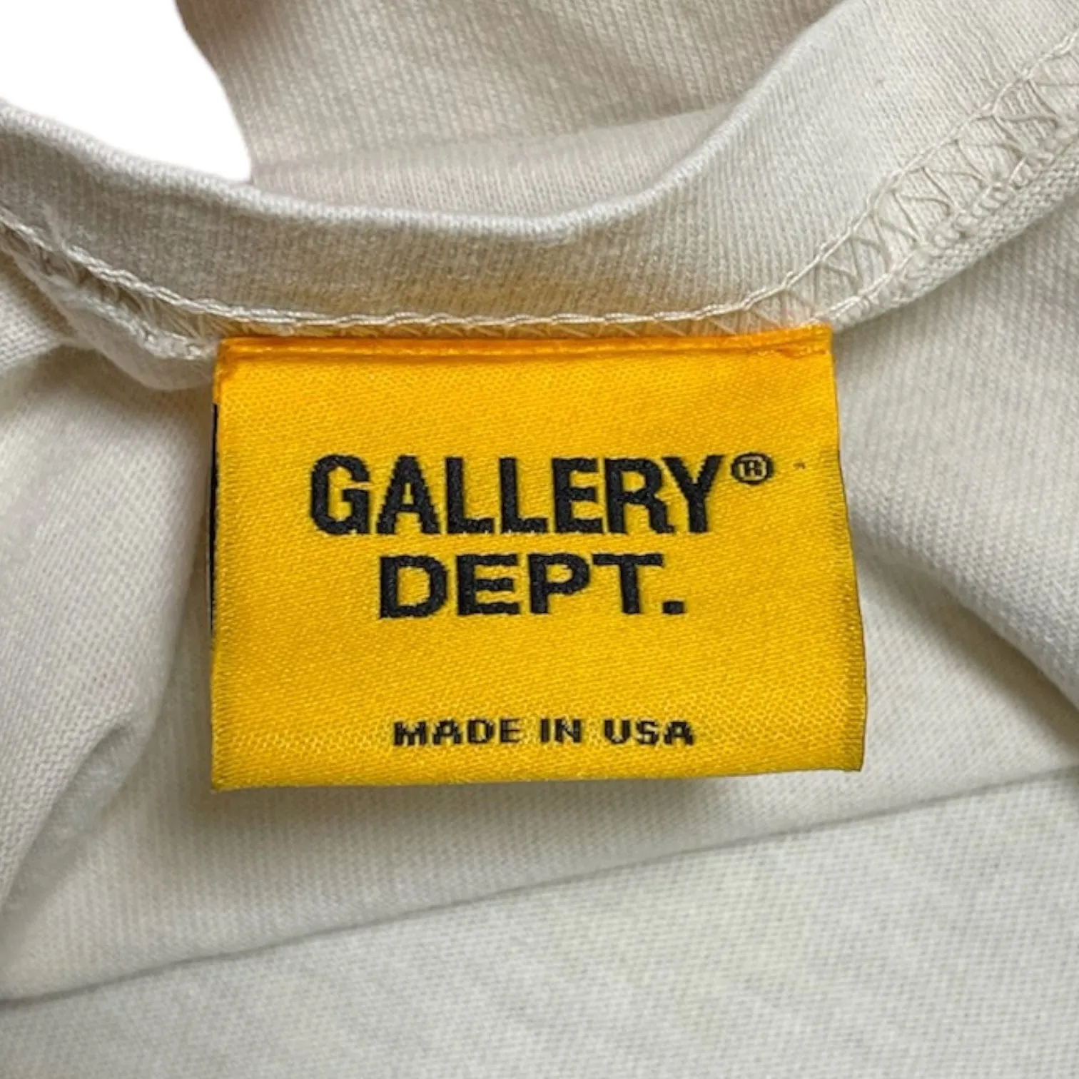 Gallery Department Dept Long Sleeve Tee Shirt Cream