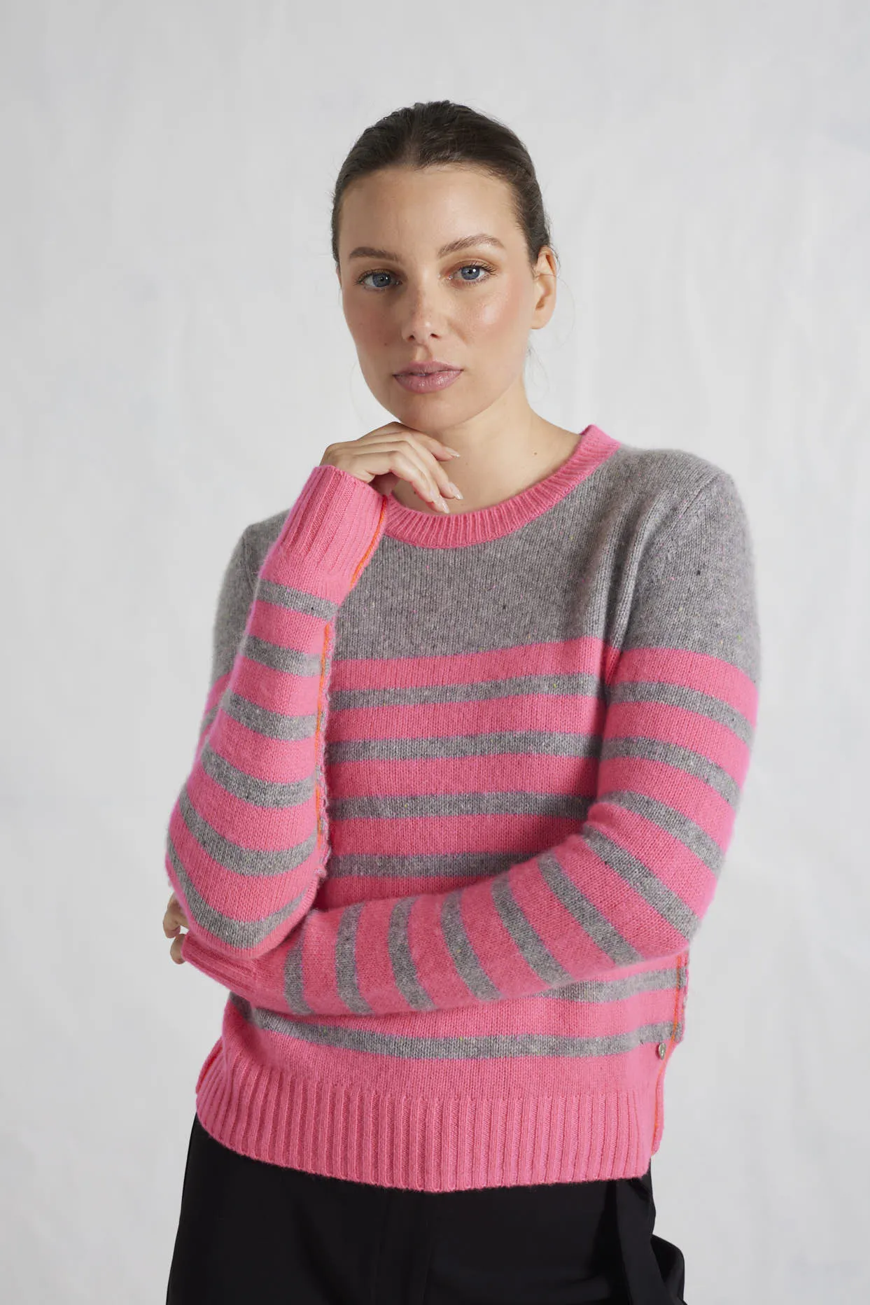 Ginny Cashmere Sweater in Confetti