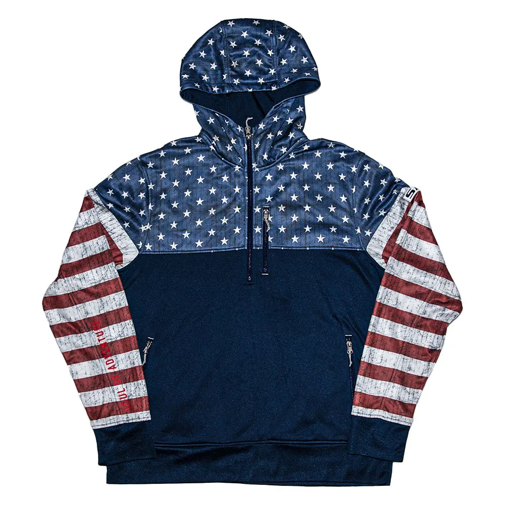 Half Zip Performance Hoodie | American Flag PreOrder