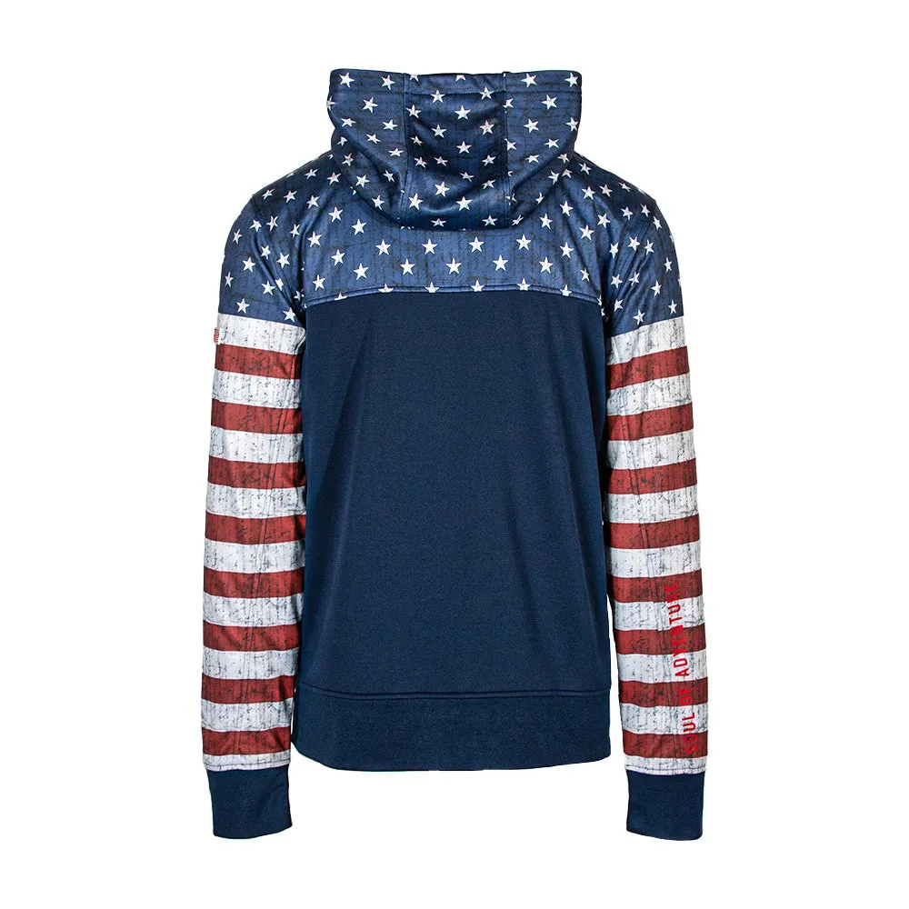 Half Zip Performance Hoodie | American Flag PreOrder