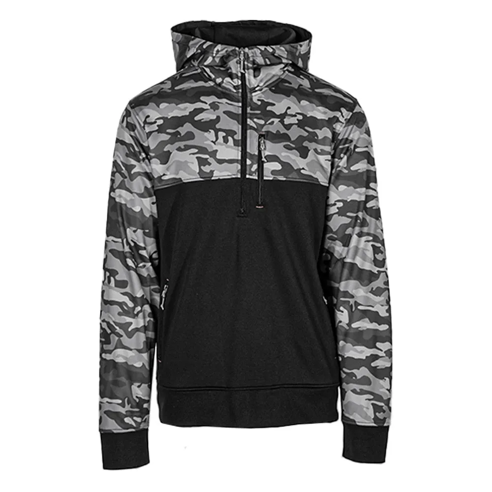 Half Zip Performance Hoodie | Blackout Military Camo PreOrder