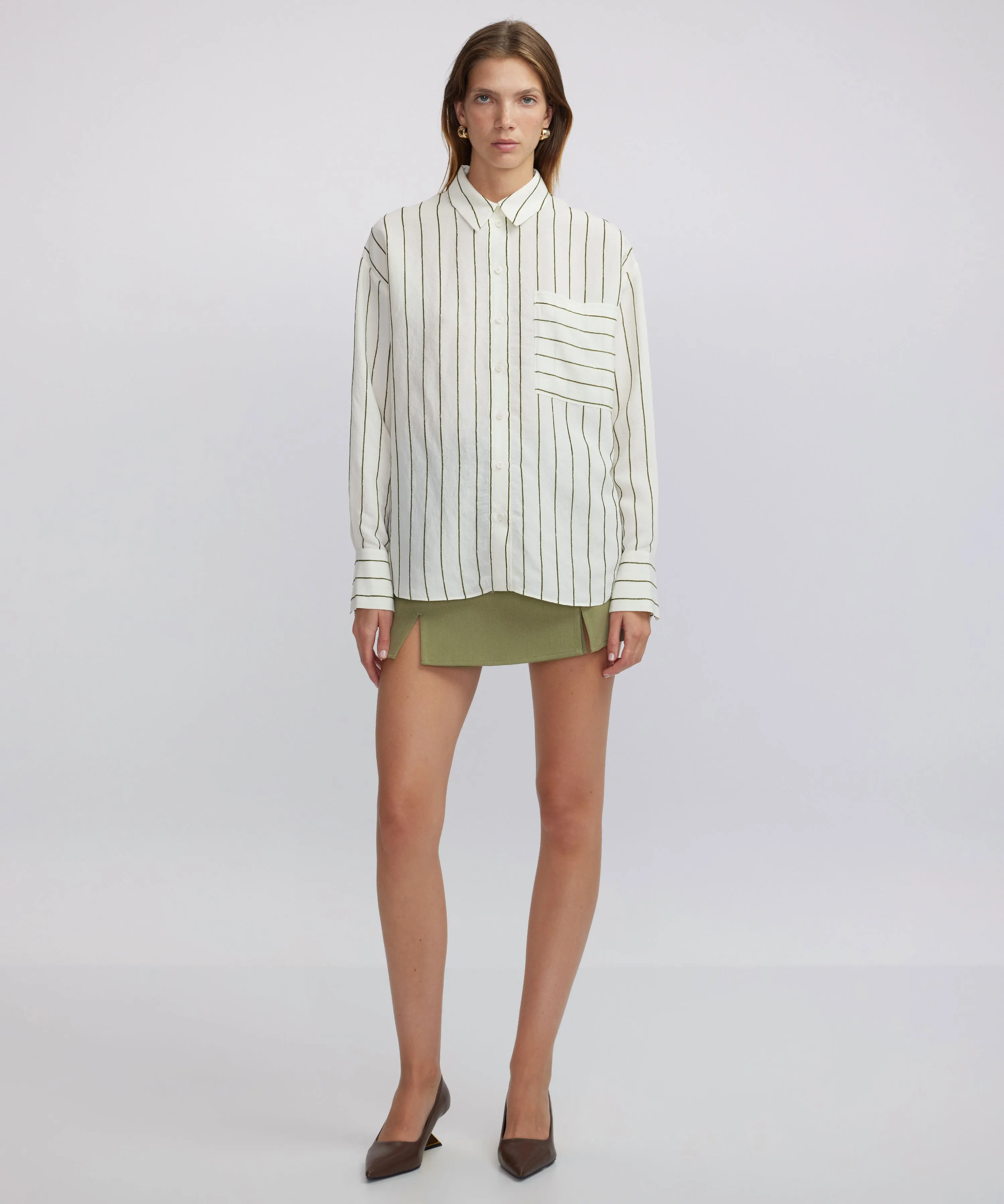 Ipekyol Striped Shirt Oil