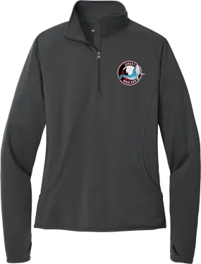 Jersey Shore Whalers Ladies Sport-Wick Stretch 1/4-Zip Pullover